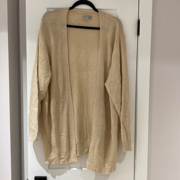 ICHI Knit Cardigan in Sand - Picture 4 of 10